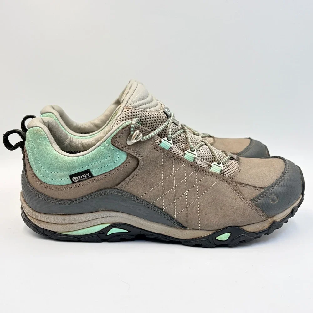 Oboz Sapphire Low B-Dry Hiking Shoes Women's‎ 9.5 Charcoal/Beach Glass